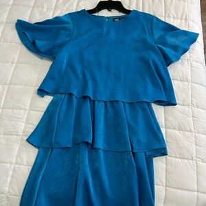 Zara women’s blue dress brand new not worn